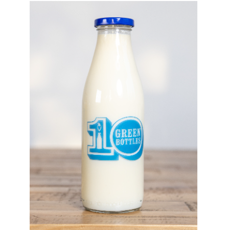 Organic Milk Whole 750ml Glass (1.32 pints) Karava Dairy
